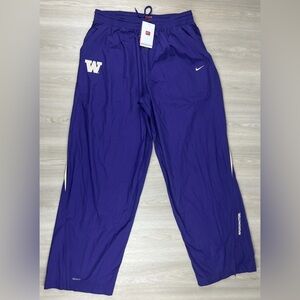 VTG Washington Huskies Nike Fit Storm Purple Track Sweat Pants XL NEW w/ TAGS